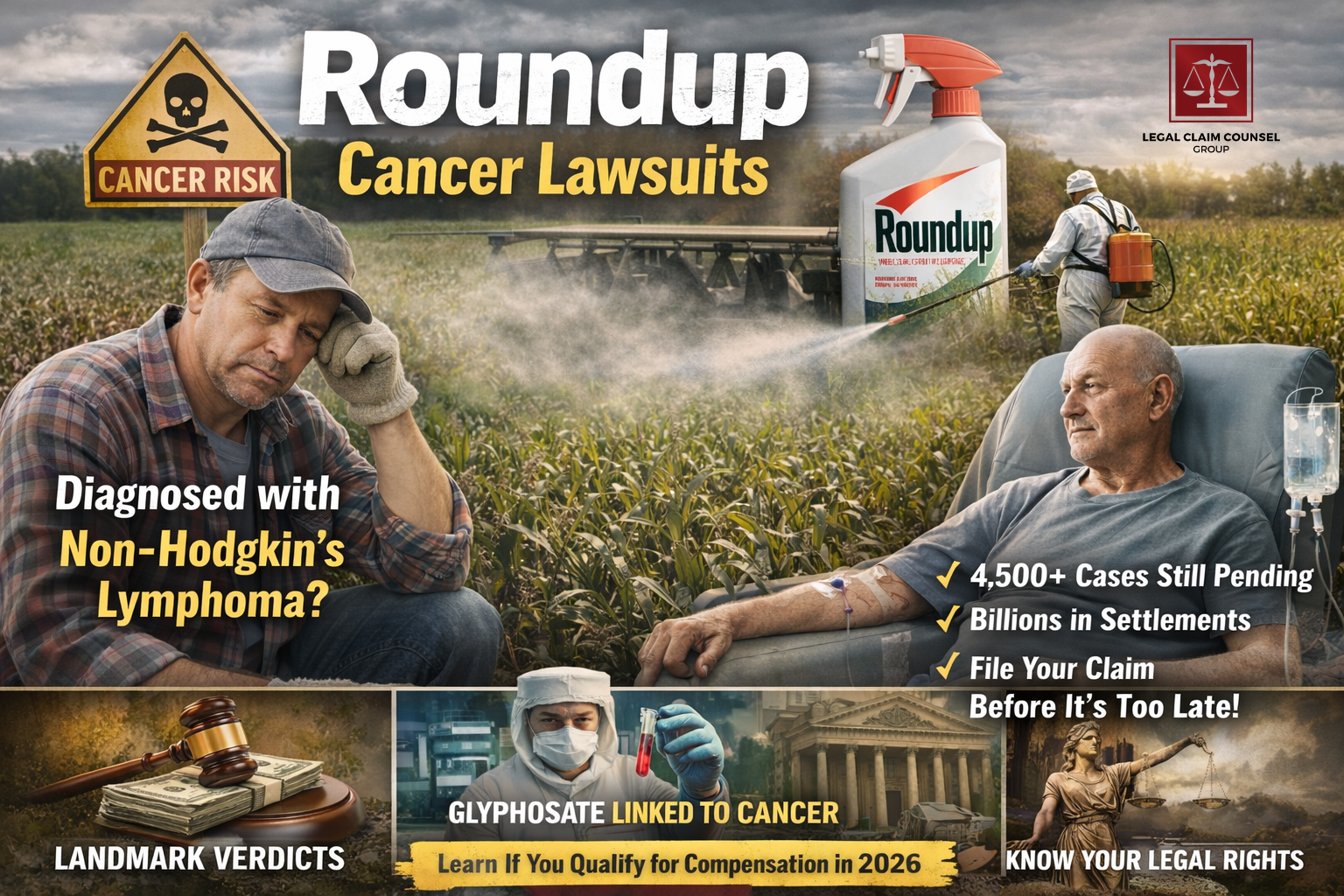 Read more about the article Roundup Cancer Lawsuits: New Evidence Links Glyphosate to Non-Hodgkin’s Lymphoma – Can You Still File?