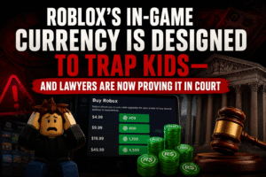 Read more about the article <h1>Roblox’s In-Game Currency Is Designed to Trap Kids and Lawyers Are Now Proving It in Court</h1>